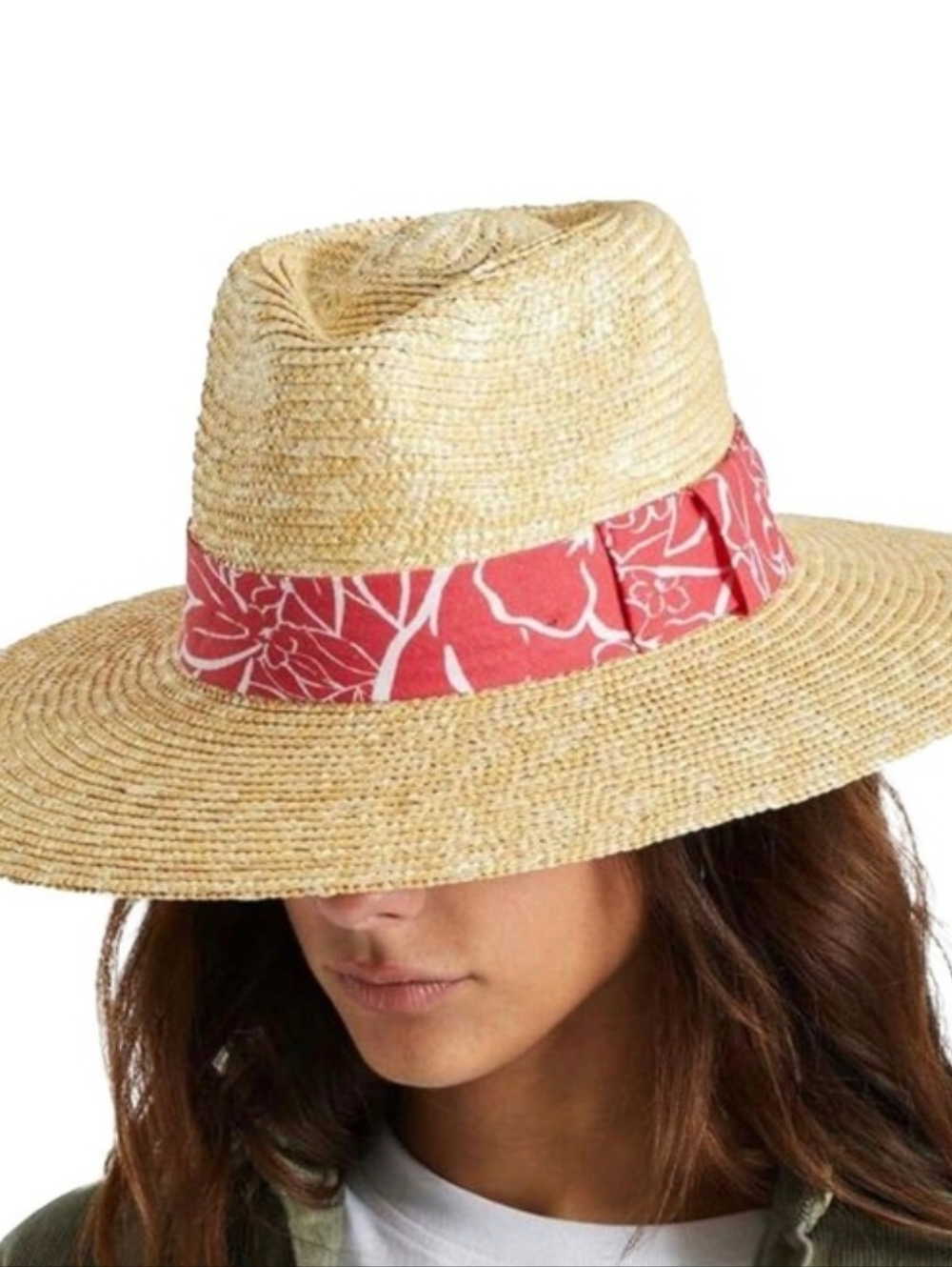 New!!! Brixton ✨️ Joanna Straw Fedora Women's Hat Size S - Picture 3 of 11
